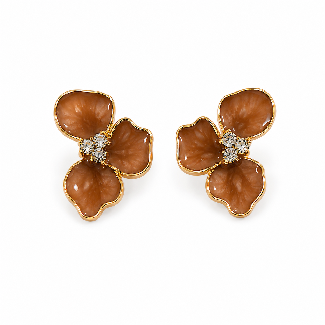 PETAL DIAMOND STUDS