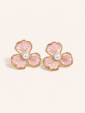 PETAL PEARL STUDS