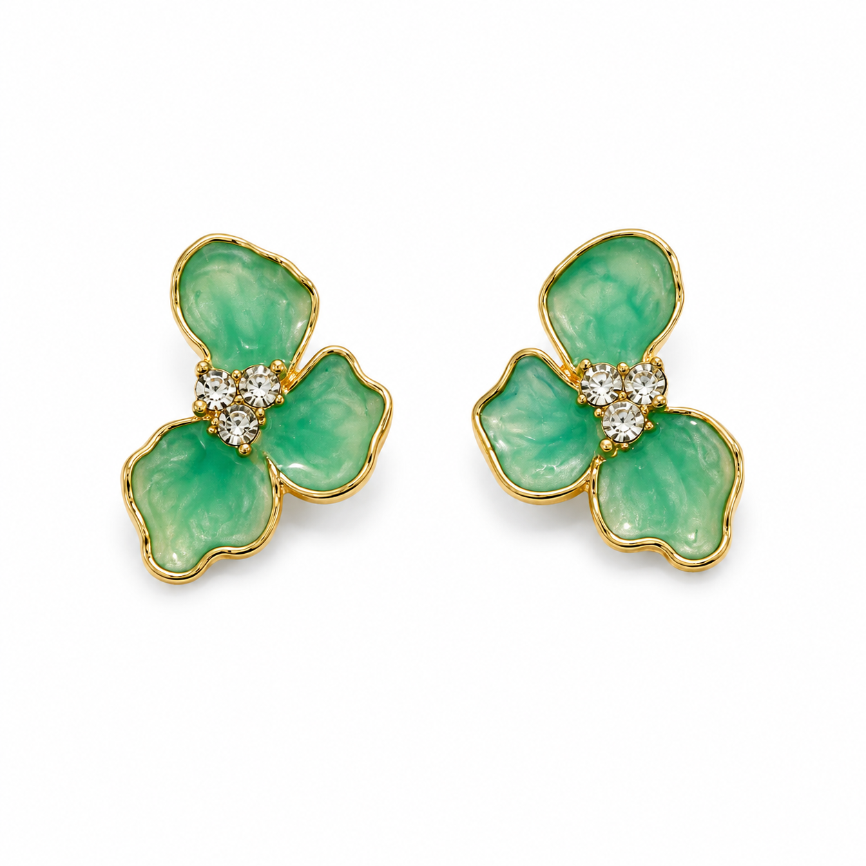 PETAL DIAMOND STUDS