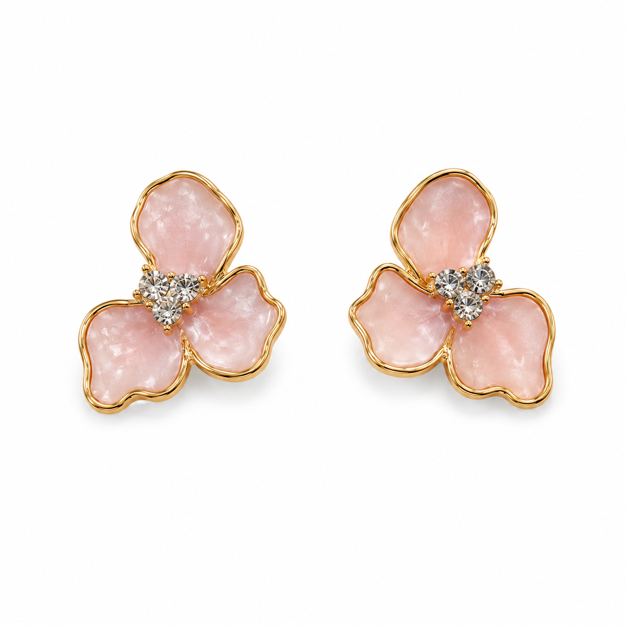 PETAL DIAMOND STUDS