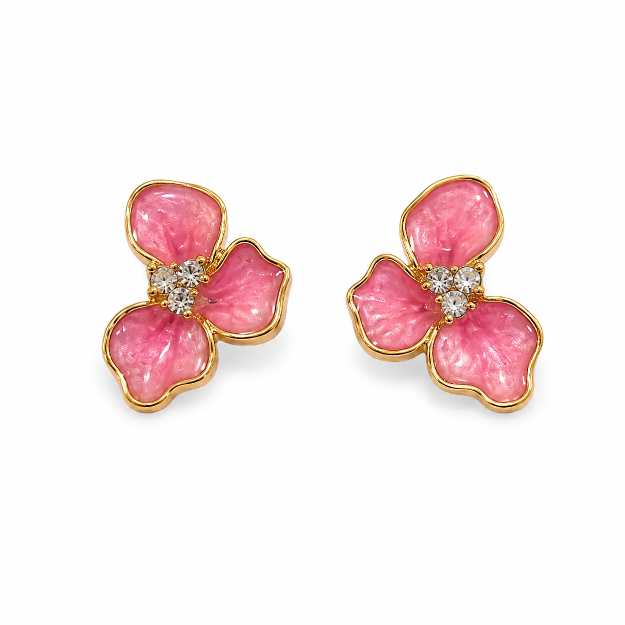PETAL DIAMOND STUDS